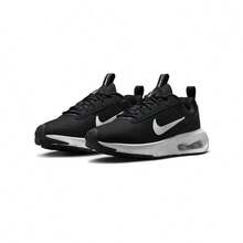 Nike New Visible Air Cushion Shock Absorption Durable Outdoor Women's Running Shoes MAX INTRLK LITE Ankle Fitting Soft Casual Sports Shoes, Black & White Classic Color, Commuting Low-Top Casual Sports Shoes, Cost-Effective Recommendation DX3705-001 - Black and White - View 1