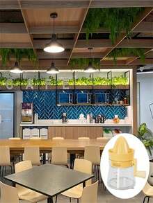 1pc Multi-Function Manual Juicer With Built-In Measuring Cup, Suitable For Lemon, Lime, Orange, Home, Office And Camping Kitchen Tool