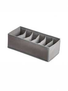 Four Piece Drawer Organizer Divider Foldable Closet Storage Organizer Basket And Fabric Organizer Box, Used For Storing Clothes, Underwear, Bras, Ties, Accessories, Socks - Grey - View 10