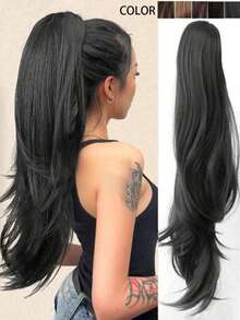 Relaxed Curly Layered Claw Jaw Ponytail Hair Clips Naturally Curly Long Hair High Temperature Hairpiece Ponytail Claw Clip Casual Halloween (Randomly Includes 3-Prong And 7-Prong Clips), Claw Clip Fall Winter Hair Accessories For Women For Vacation Outfits Woman Elegant Hair Clutch