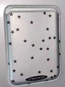 Cute & Versatile Multi-Color Polka Dot & Star Design Magnetic Card Holder Case Compatible With Apple MagSafe - Multicolor - View 11