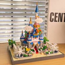 1000+ Pcs Ancient Architecture Castle Building Blocks, DIY Ice & Fantasy World Construction - Multicolor - View 6