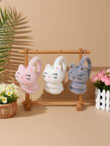 Plush Warm Earmuffs For Autumn And Winter, Cute Plush Cartoon Cat Earmuffs, Protect Ears From The Cold