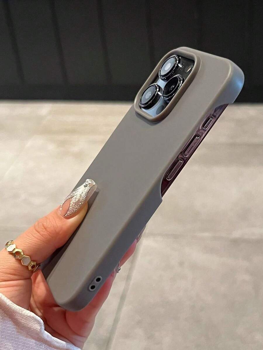 極簡高級無框散熱灰色手機殼，適用於 iPhone 18 Pro Max/18 Pro/18/17 Pro Max/17 Pro/17 Air/17/16 Pro Max/16 Pro/16/16 Plus/15/15 Pro Max/15 Pro/15 Plus/11/12/13/14 Pro Max/XS/XR/11 Pro/11 Pro Max/12 Pro/12 Pro Max/13 Pro/13 Pro Max/7 Plus/14 Pro/14 Pro Max/14 Plus/7 Plus/8 Plus/8/SE2，軟殼創意中性款