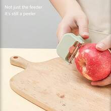 Conjunto de picadora de alimentos multifuncional, 4 en 1, picadora de alimentos eléctrica portátil, accesorio de cocina, procesadora de alimentos inalámbrica, adecuada para frutas, verduras y carnes. - Verde - Ver 7