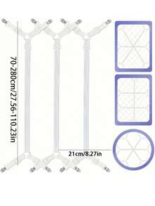 2 piezas Sujetadores elásticos ajustables para sábanas, Sujetadores de sábanas de uso pesado para colchón, ropa de cama, tienda de campaña, uso doméstico