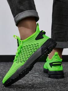 Zapatos deportivos casuales transpirables para hombres, prácticos y versátiles para todas las estaciones - 801 Verde - Ver 7