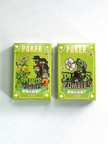 54 张植物大战僵尸主题扑克牌 - 有趣且富有创意的扑克牌套装，适合游戏派对、万圣节、圣诞节、感恩节聚会的休闲娱乐扑克牌 - 彩色 - 查看 7
