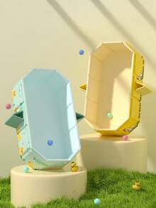 Banheira dobrável para bebês, 1 peça, para sentar e reclinar, banheira espessa para recém-nascidos, tudo em um, extra grande e longa - Multicolorido - Ver 5