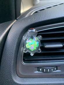 Cute Turtle Car Air Vent Fragrance Holder, Creative Car Interior Decor - Laser Turtle Air Outlet - View 19