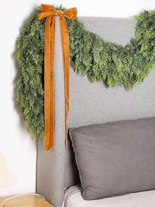 1 pieza/5 pies/125 hojas/118 hojas/48 hojas Guirnalda de cedro navideño con grosor suave de pino, guirnalda artificial de cedro verde falso para chimenea, interior, exterior, fiesta de vacaciones, decoración del hogar, Día de San Valentín, fiesta de graduación - Verde - Ver 6