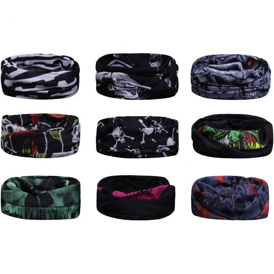 ¡RecomendadoScott Edward 9pcs Bandanas de Hombre Mujeres Headbands Headwear elástico Magia Bufanda Bandana Bandas de Deportes Yoga sin Costuras Camuflaje, Color de la Flor Multi-Solid¡Top de Temporada - Camuflaje - Ver 1