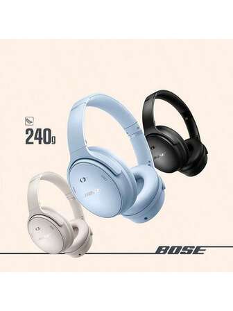 Bose Ulepszona wersja inteligentnych słuchawek z aktywną redukcją szumów QC45, dwutrybowa redukcja szumów, swobodne przełączanie, 20 godzin pracy na baterii, składana i przenośna konstrukcja, niezbędne w podróży i dojazdach do pracy, czarne