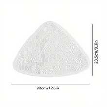 3pcs Compatible O-Cedar/ 100 Flat Mop Replacement Pads, Super Microfiber Triangle Cleaning Cloths, Suitable For O-Cedar/ 100 Electric Mops, Reusable For Hardwood, Tile, Linoleum Floor Mops, Easy To Install, Essential For Home Cleaning