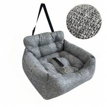 1件装宠物汽车座椅垫，通用型汽车座椅套，适用于猫狗，防水防滑设计，易于安装和清洁，柔软舒适，带安全带，保护汽车座椅免受刮擦和污渍，为宠物提供稳定的休息空间。 - 彩色 - 查看 3