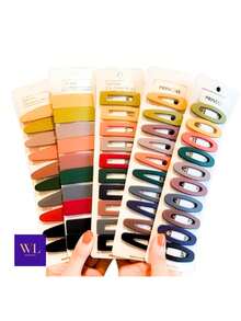 10 Pieces Tic Tac Hair Clips Kit Large Colorful Geometric Hair Clips / Women's Fashion Accessories For Women And Girls / Hairstyles And Party - 彩色 - 查看 2