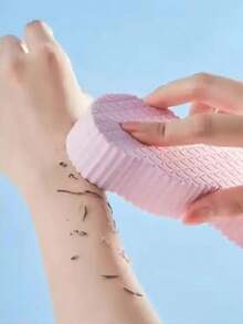 1pc Printed Bath Sponge Scrubber, Pink Soft Bath Sponge For Adults And Babies With No Skin Irritation Home Bathroom Decor Fall Decor Back To School - 1 cái - Xem 3