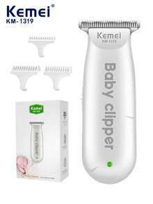 Kemei 1个迷你可充电电动婴儿理发器，儿童理发器，无线男士剃须刀，胡须/头发修剪器（KM-1319）