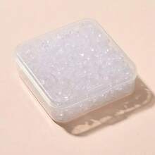 1 Box 300 Pieces / Earring Back Plug DIY Earring Hooded Earring Back Hair Ring Accessories 4mm Women's Fashion Earplugs