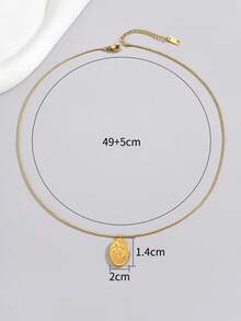 18k Gold Plated Simple & Beautiful Flower Pattern Stainless Steel Lily Pendant Necklace For Women, Happy Holidays Best Friend Gifts Valentines