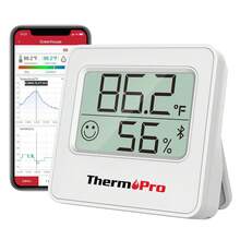 ThermoPro TP357 Termómetro digital higrómetro interior de 260 pies, termómetro medidor de humedad con aplicación inteligente, termómetro de habitación medidor de humedad con sensor de humedad de temperatura - 1 - Ver 1