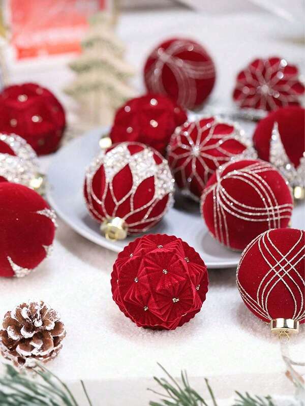 12pcs 3.15inch Elegant Champagne Christmas Ornaments - Round Holiday Christmas Tree Decorations, Suitable For Home & Wedding Celebrations, Music Themed Holiday Hanging Balls, Winter Home Decor And Holiday Celebrations, Holiday Parties, Christmas Parties, Halloween Decorations, Holiday Decor, Party Favors, Fun Christmas Party Decorations, Christmas Holiday, Happy New Year, Christmas Decorations, Perfect Christmas Gift For Friends Room Decor Christmas Decorations Home Christmas Gifts Christmas Decor