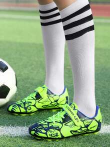 Unisex Teenagers Long Spike TPU Football Outsole, Lawn Anti-Kick Rubber Sole For Daily Training & Professional Football Shoes, All Season Sports Shoes