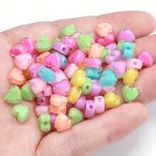 50pcs 8mm Round Transparent Acrylic Beads Loose Spacer Beads For Jewelry Making DIY Handmade Accessories