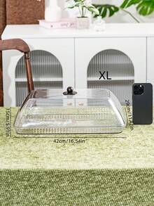 Plastic PET Material, Multi-Size Rectangular Display Trays With Dustproof Lids, Unbreakable, Reusable Fruit Plates, Desserts, Snacks, Cakes Trays, Suitable For Various Festivals, Weddings, Parties, Banquets - Transparent - View 18