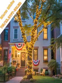 1PC Outdoor Solar String Lights - 20/50/100 LED Solar Christmas Lights With 8 Lighting Modes, IP65 Waterproof, For Yard, Fence, Balcony, Party, Christmas Tree Decoration, Wedding, Garden Decor - Solar Led String Light - 查看 13