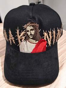 Gorra Curva Ajustable Dandy Hats X Rude Awakening Jesucristo en caja - Negro - Ver 7