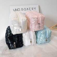 1 Peça Bolsa de Maquiagem Fofa Quadriculada de Diamante Impermeável Transparente, Bolsa de Embreagem da Moda, Carteira, Bolsa de Armazenamento de Pequenos Itens para Chave, Fone de Ouvido, Moeda, Batom, Óleo Labial, Cartão, Acessórios de Meninas, Essenciais de Faculdade, Férias, Cruzeiro, Férias de Verão, Organizador com Zíper, Bolsa de Armazenamento de Maquiagem Feminina, Bolsa de Maquiagem, Bolsa de Toucador, Bolsa de Viagem, Essenciais de Cruzeiro, Essenciais de Férias para Homens e Mulheres