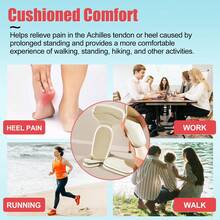 Heel Pads For Big & Loose Shoes, Pain Relief, Stop Slip And Blister, Large Grips Cushion Inserts To Make Men & Women Shoes Smaller Tighter (4 Pairs) 2 Apricot 2 Black