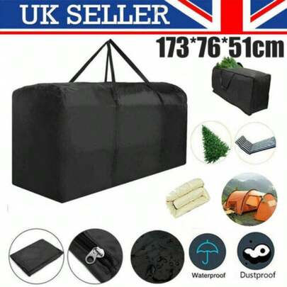 Heavy Duty Large Extra Large Zip Waterproof Garden Furniture Cushion Storage Bag Xmas Christmas Tree Storage Bag