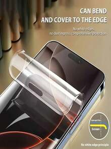 4 Miếng Dán Màn Hình Hydrogel Phủ Toàn Bộ Tương Thích Với iPhone 17 Pro Max Air 16 16e 15 14 13 12 11 Pro Max Plus Miếng Dán Màn Hình Tương Thích Với iPhone X Xs Max XR Không phải Kính - 4 CHIẾC - Xem 5