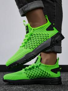 Zapatos deportivos casuales transpirables para hombres, prácticos y versátiles para todas las estaciones - 801 Verde - Ver 6