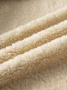 男士羊羔绒印花飞行员夹克，拉链连帽衫，加厚休闲百搭针织外套，适合运动和户外活动，男友风，男士冬季穿搭，男士夹克，优质面料，专为户外设计，男士必备外套，圣诞礼物，万圣节礼物，秋冬季 - 黑色 - 查看 4