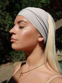 2/4/6/10条装女士非洲宽发带，弹性防滑头巾，适合女士运动、健身、秋冬季节，波西米亚风瑜伽发带，女士度假装扮发饰，优雅围巾，柔软头巾 - 多色 - 查看 4