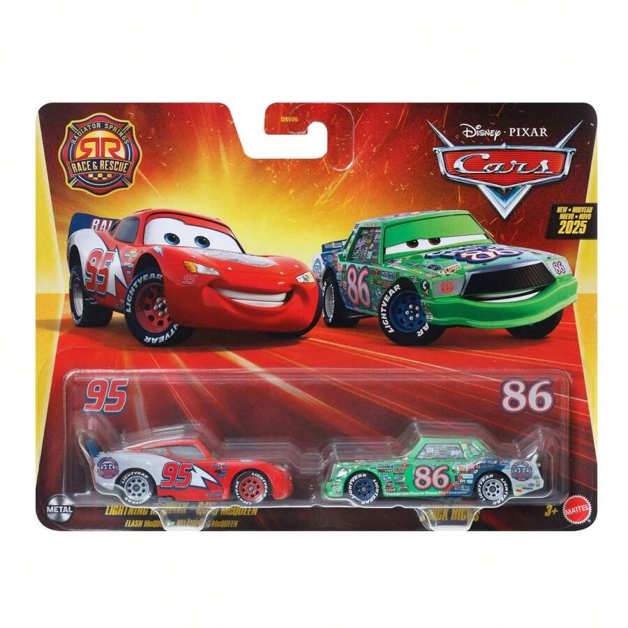Disney Cars Scale 1:55 2 Pack Die-Cast Car Vehicle,  & Chick Hicks - 彩色 - 查看 1