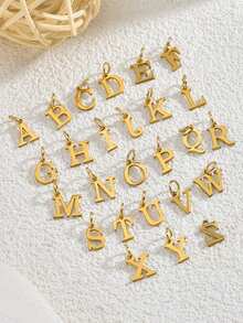 1 Piece Of Fashionable And Simple Stainless Steel Hollowed-Out Heart A-Z,26 English Letter Pendant Titanium Steel Necklace, Female Surname Collarbone Chain, A Niche And Light Luxury Gift For Best Friends, Family And Loved Ones On Festivals! Suitable For Daily Casual Wear Of Necklace Jewelry