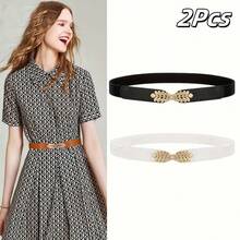1/2 chiếc thắt lưng co giãn thời trang, trang trí thắt lưng co giãn, phù hợp với váy của phụ nữ - Nhiều màu - Xem 18