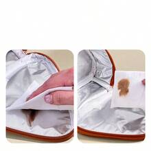 1 件可爱水豚图案迷你保温午餐袋、便携式隔热野餐袋、防水防尘食品容器储物袋、便当盒袋、可重复使用的冷藏袋、多功能手提包，适合学生和成人在家、学校、办公室、露营、野餐、旅行、返校使用