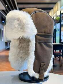 Unisex Warm Thermal-Lined Windproof Earflap Hat, Suitable For Cycling, Winter, Northeast China, Couples - Northeast Lei Feng - View 2