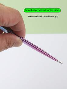 1pc Ombre Color Pointed Tweezer, Multi-Purpose Nail Art Tool For Picking Up Nail Stickers And Accessories