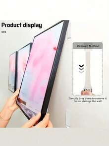 12 pares (24 piezas) de tiras para colgar cuadros sin taladrar - Ganchos de pared adhesivos doble cara, aptos para marcos y obras de arte, cinta adhesiva resistente al agua sin dejar rastro, juego de colgar cuadros de alta resistencia, tiras para colgar cuadros sin taladrar, cinta adhesiva de doble cara para montar en la pared, apta para marcos - sin daños, resistente al agua, fácil de instalar y quitar, perfecta para la decoración del hogar.