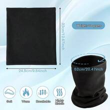 2 - Pack Neck Gaiter Face Cover Scarf Men Women - Breathable Wind - Proof Cotton Stretchy Face Ski, Snowmobile, Winter Running