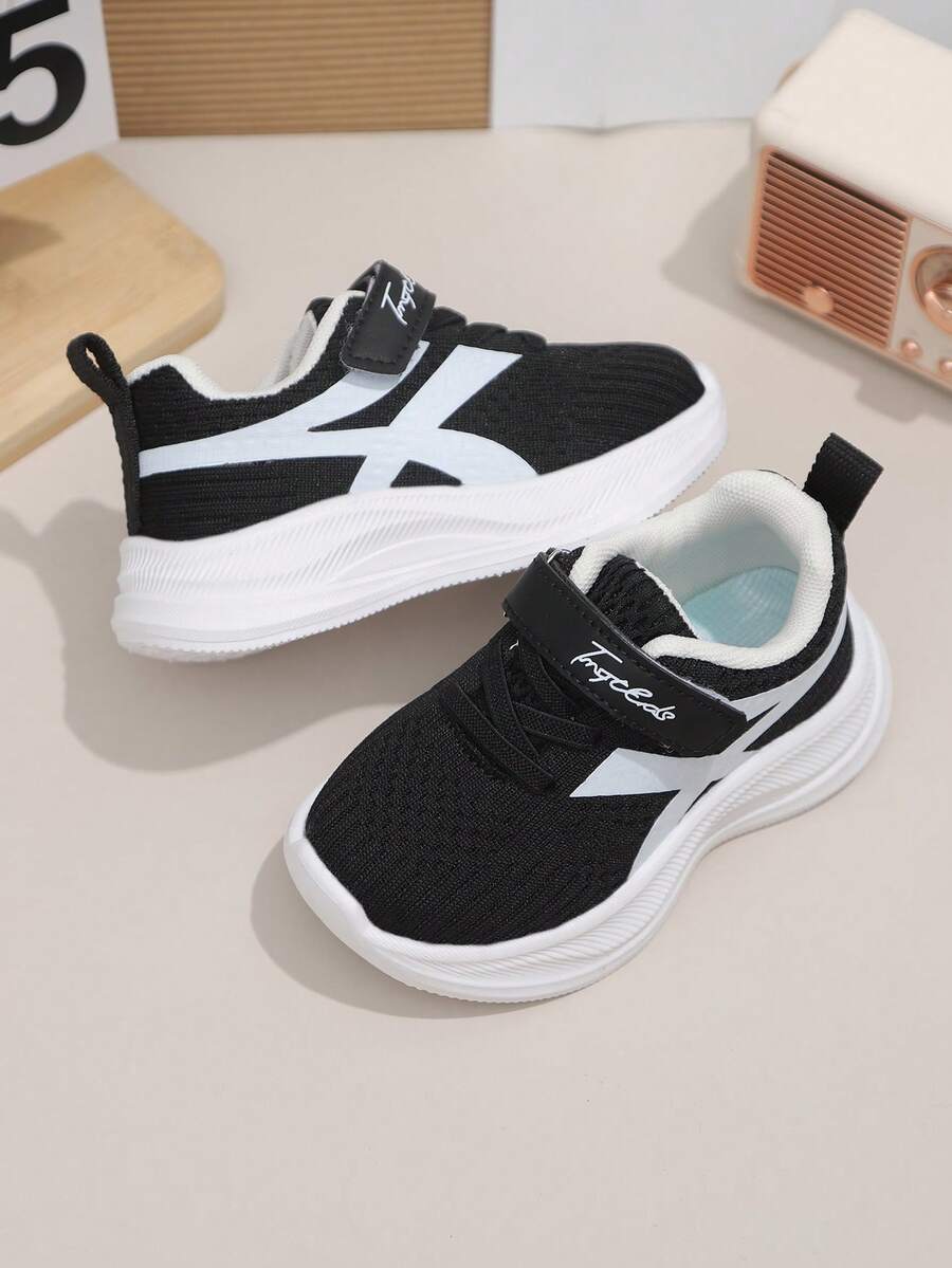 1 par de zapatos deportivos, casuales y de estudiante, de diseño con , de tela y PU, de suela suave y ligera, de estilo clásico, adecuados para todas las estaciones, unisex