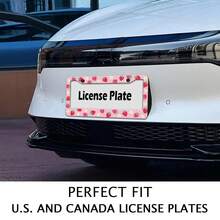 2pcs Patriotic Eagle License Plate Frame, Flag License Plate Frame ABS Material,Fits 6x12 Inch Standard US Size,License Plate Frame America,Comes With Mounting Screws,Flag-Themed Car Modification,Car Accessories Exterior