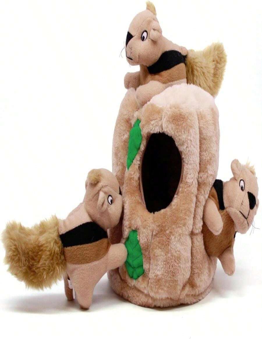 Outward Hound Hide A Squirrel Plush Dog Toy Puzzle, XL - ColorD - 查看 1