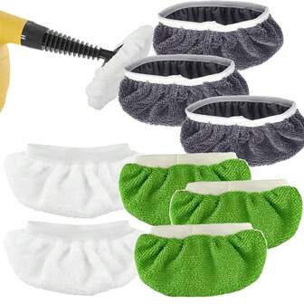 Universal Microfiber Cloths For Handheld Steam Cleaner Steam Mop Pads Washable Steams Cleaner Accessories Steams Shot Attachments